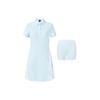 New Athletics Short Sleeved Dresses Women's Elegant Blue A11W235323F-LB