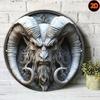 Vintage Round Metal Sign Flower Bucket Kitchen Decor Gift