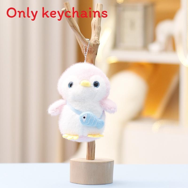 Cute Penguin Plush Doll With Pp Cotton Filling For Kids Gift And Bag Accessory