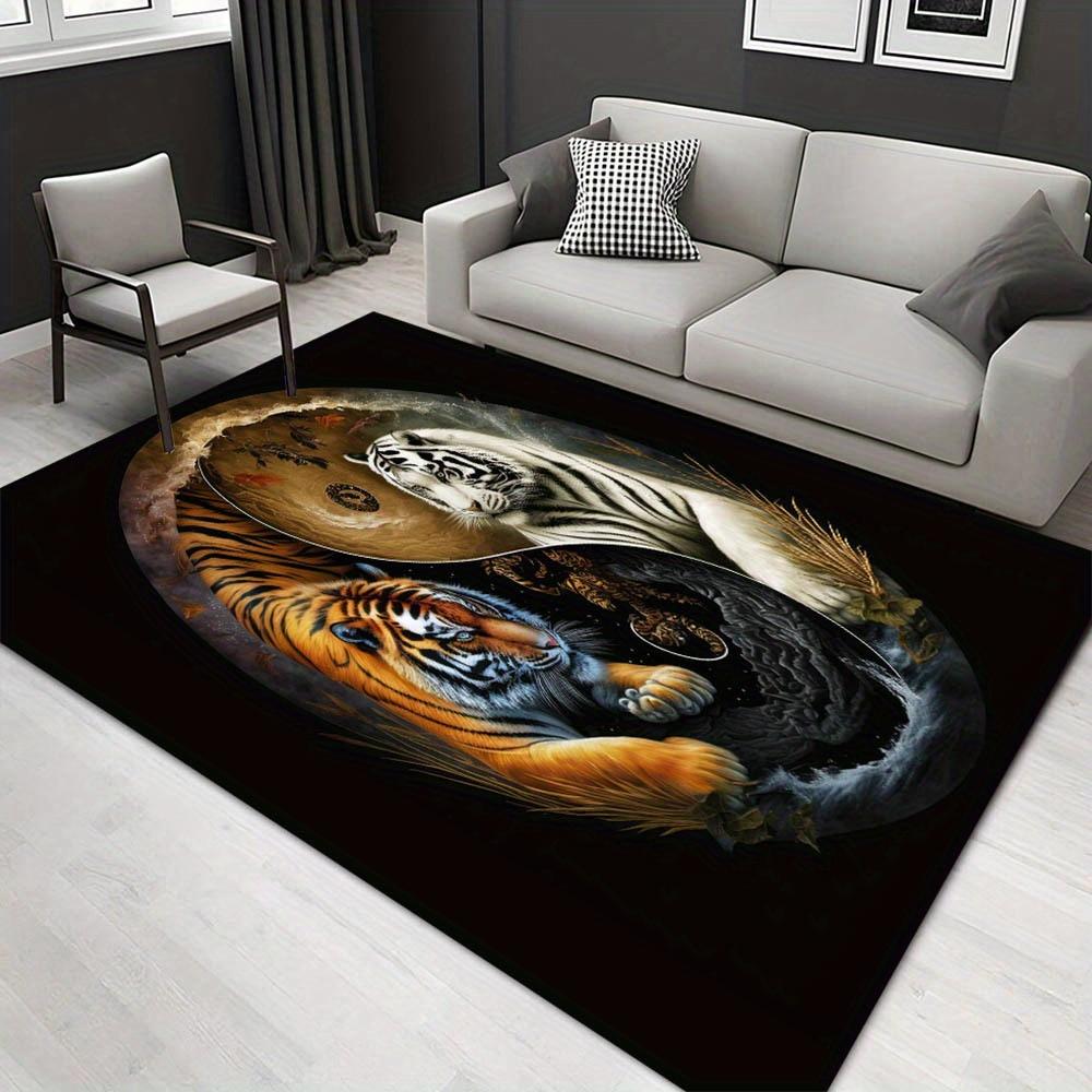 

1pc 1221132966Pattern Carpet, Area Rug For Living Room Bedroom Room Bed Chair Laundry Entryway Corridor Yard Non-slip Outdoor Camping Rug Fl 60cm by 90cm