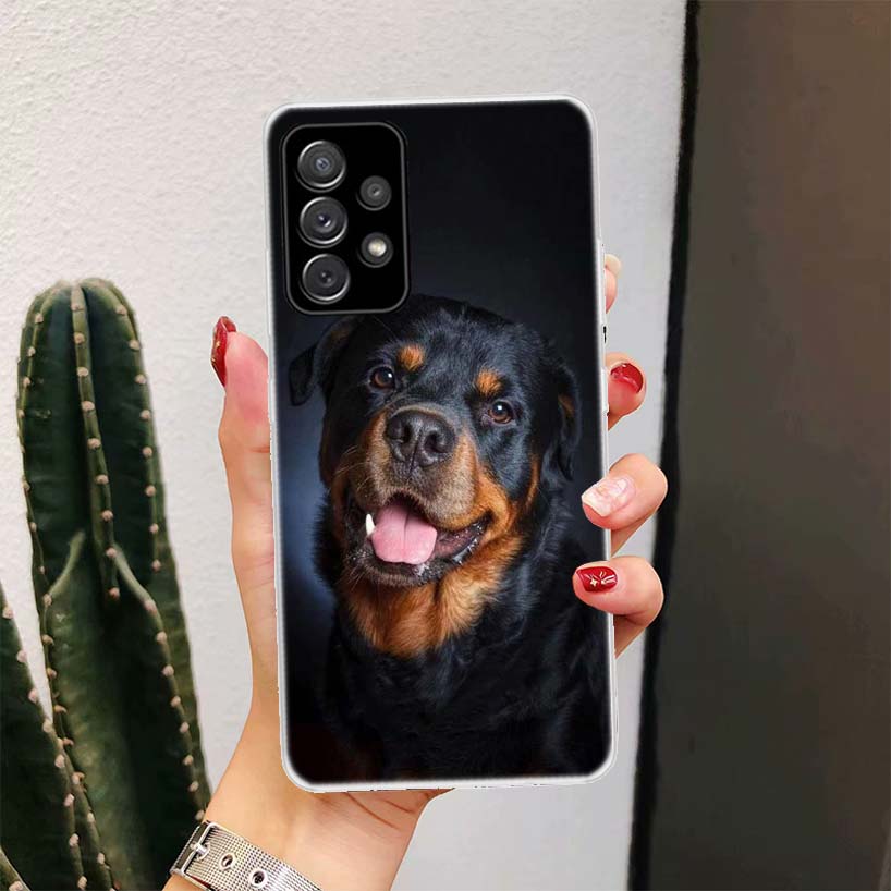 Rottweiler Dog For Samsung Galaxy A16 A15 A14 A13 A56 A55 A54 A53 Phone Case A36 A35 A34 A33 A26 A25 A24 A23 A05S A04S A03S A15