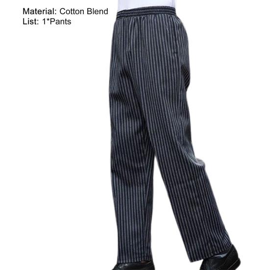 Uniforms Pants Straight Loose Waiter Casual Chef Pants for Work