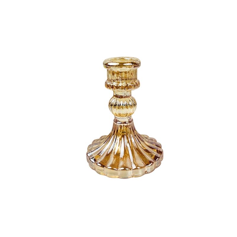 Vintage French Crystal Candle Holder for Aromatherapy & Dinner Ambiance