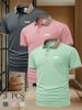 3pcs Summer Men's Casual Short-Sleeve Polo Shirt with a Collar, Stylish And Suitable for Everyday Business Wear