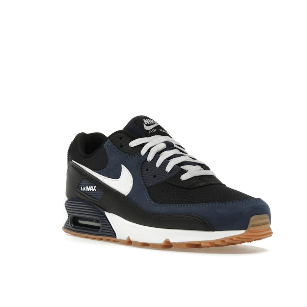 Nike Air Max 90 Midnight Navy Gum Pánské tenisky Modrá Černá Guma-Středně hnědá FB9658-400