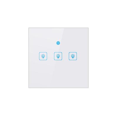 Three-Gang Smart Touch Wall Switch with Alexa & Tmall Genie Voice Control
