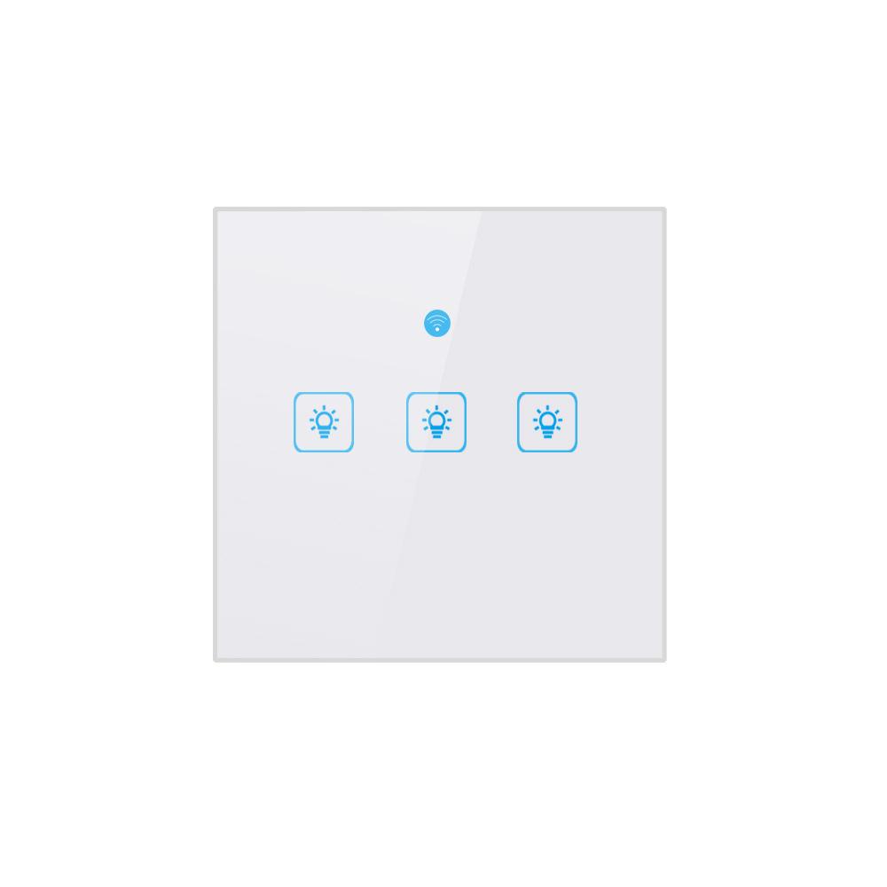 

Three-Gang Smart Touch Wall Switch with Alexa & Tmall Genie Voice Control Yes