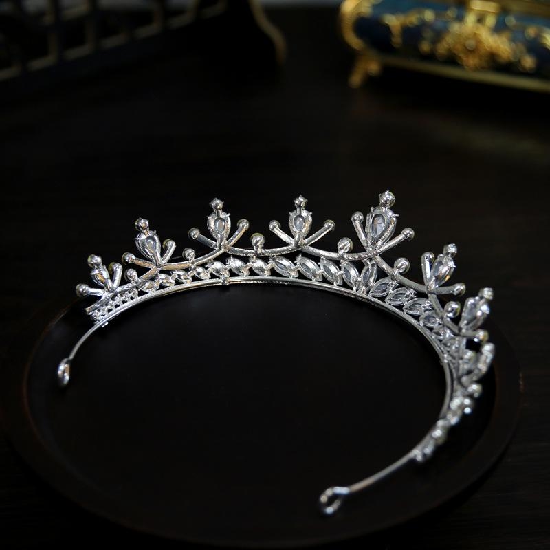 Korean Style New Simple and Elegant Bride Wedding Crown Wedding Dress Headdress Crown Tiara Hair Accessories