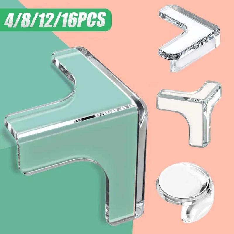Baby Safety Silicone Table Corner Protector Furniture Edge Protection Cover Transparent Kids Counter Collision Edge Guards