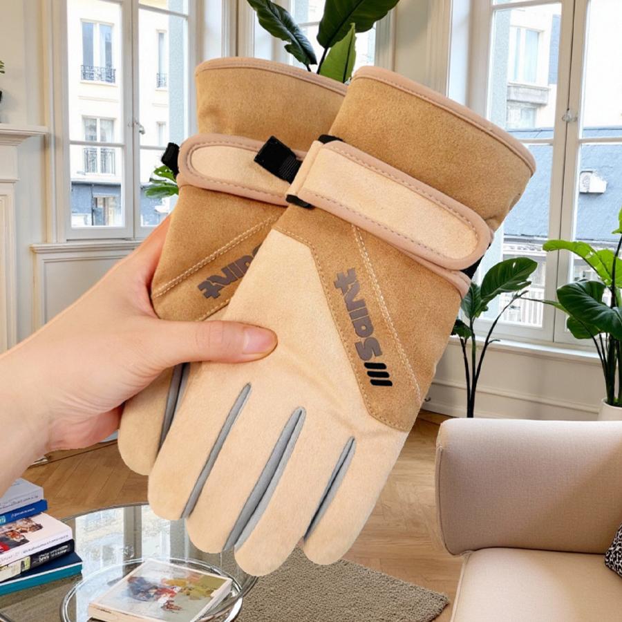 

Женские зимние велосипедные перчатки с поддержкой сенсорного экрана, ветрозащитные и холодостойкие, для улицы, для электромобиля One Size