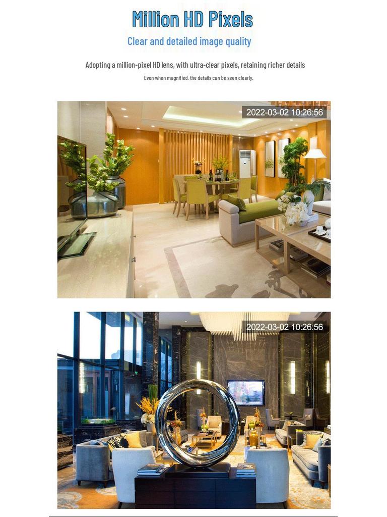 V380Pro Panoramic HD Smart Bulb Indoor Surveillance Camera