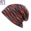 Unisex Colorblock Fleece-Lined Knit Hat with Ear Protection - Warm & Trendy Slouchy Beanie for Women