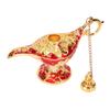 Magic Genie Lamp Exquisite Colorfast Eye Catching Alloy Embossed Pattern Genie Lamp for Bedroom Office