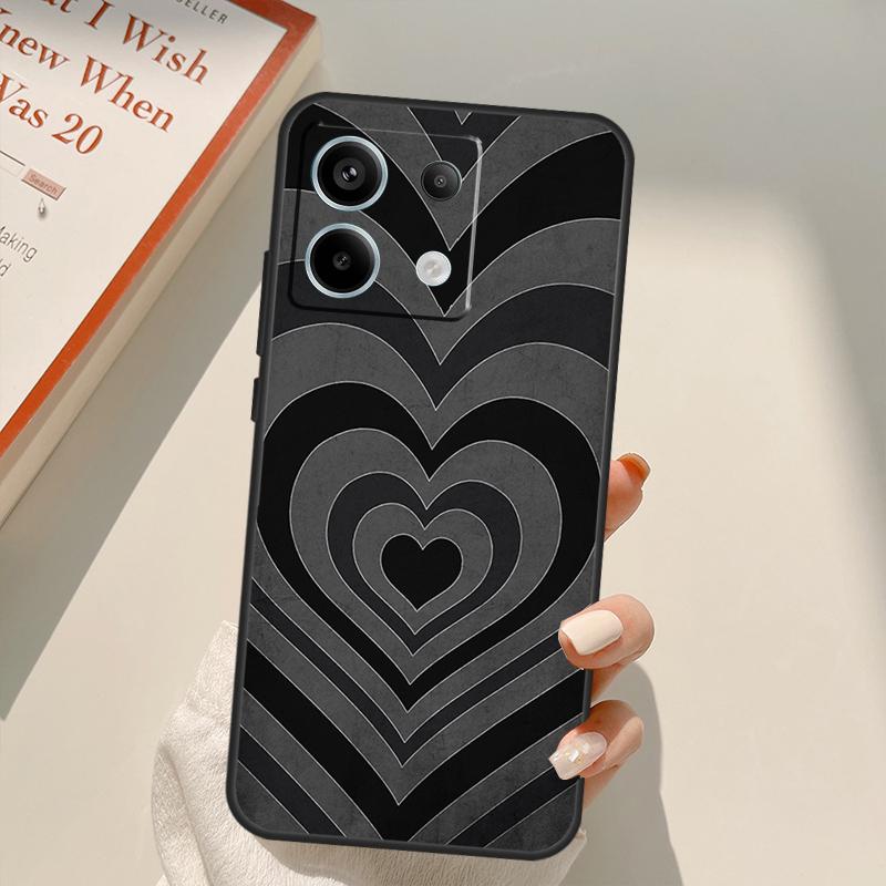 Latte Love Tunnel Brown Heart Funda For Xiaomi Redmi Note 13 10 11 12 14 15 Pro Plus Case For Redmi 15 15C 13C 12C 10C 14C