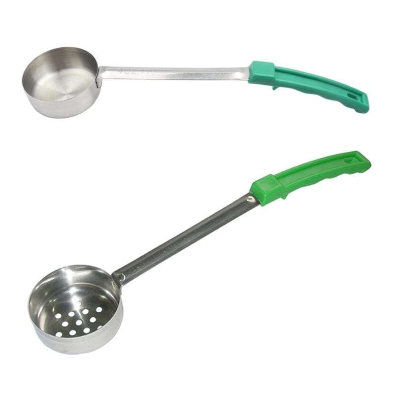 Pack of 2 Multipurpose Sauce and Soup Spoons with Rubber Handle Produced for Easy Handling and Cleaning Applications