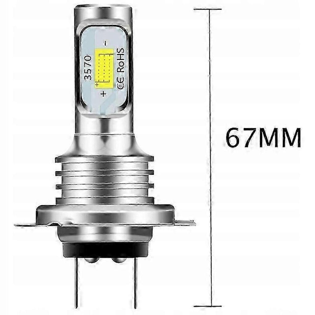 2pcs H7 Led Bulbs Very Powerful 8000lm Canbus 6500k-jinmu3