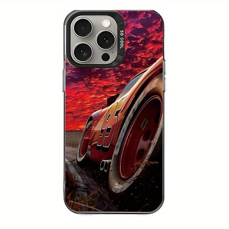 Red car design phone case suitable for iPhone 17 16 15 14 13 12 11 Pro/Max/Plus anti drop and shockproof back cover