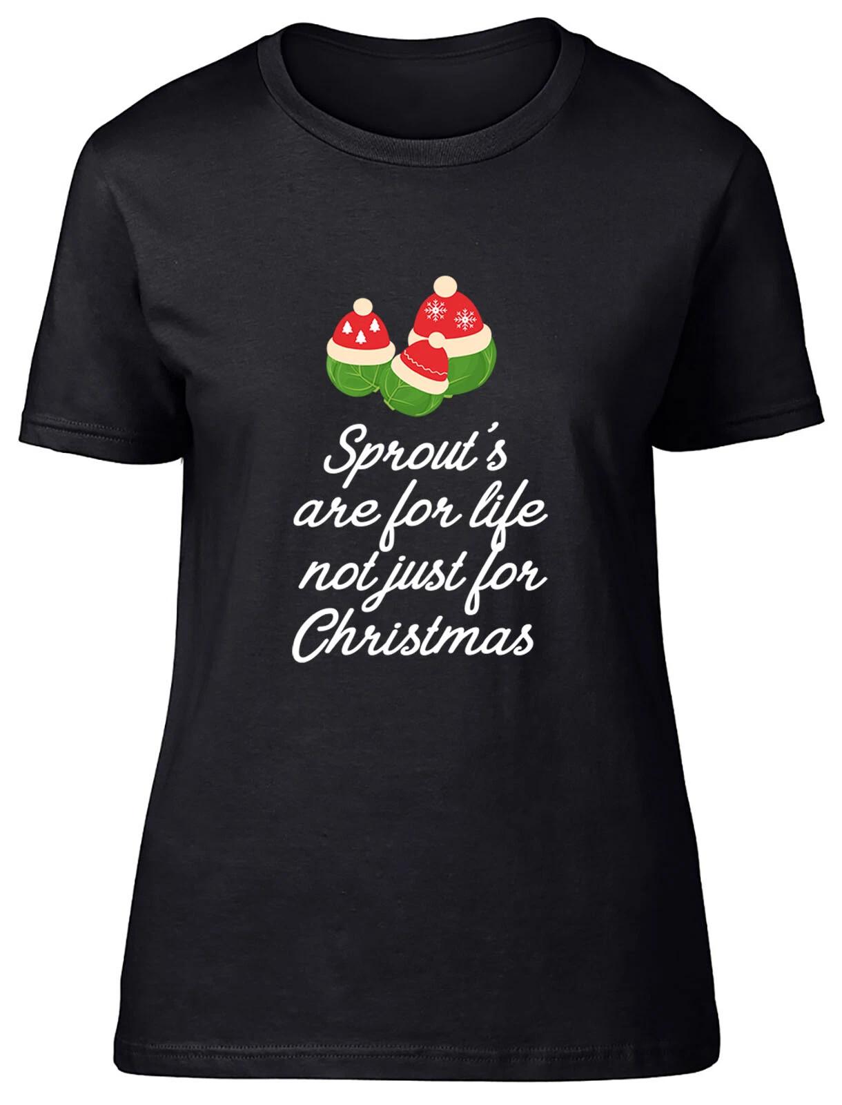 Sprouts Are For Life Not Just For Christmas Fitted Womens Ladies T Shirt S