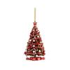 Holiday Room Accent Ornament in Acrylic, Christmas Tree Theme, 3.14 In with Loop for Home, Wreath, and Shelf Use