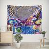 VIKAMA Psychedelic Mushroom Tapestry Trippy Optical Illusion Wall Hanging Bohemian Hippie Decor for Bedroom  Dorm