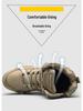 Men's Plus Size High-Top Outdoor Combat Boots - Non-slip Desert Hiking Shoes