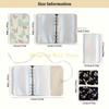 KX4B Circular Needle Organiser Bag with 12Pcs Removable Zippered PVC Binder Pocket Portable Knitting Needle Case For Sewing