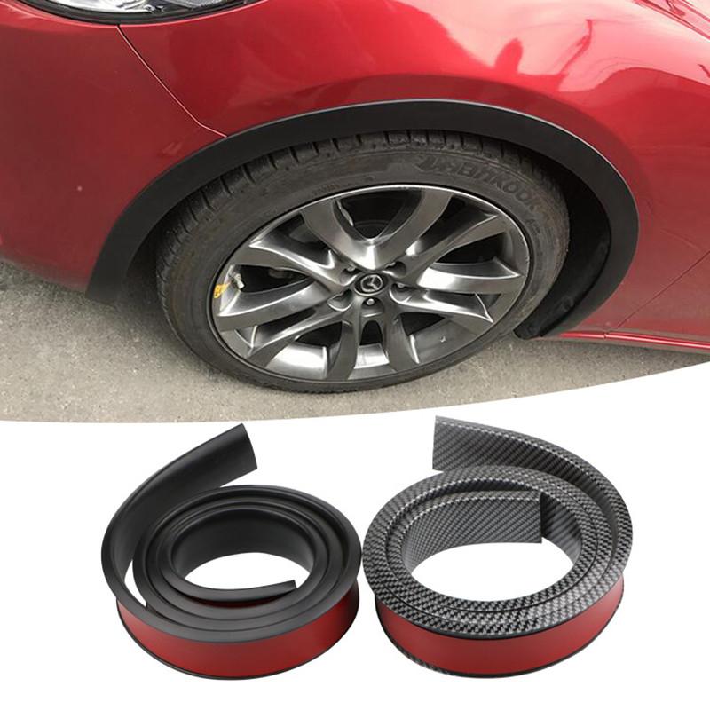Uniwersalny 1.5m czarny/karbonowy listwy do stylizacji samochodów listwa progowa osłona zderzaka osłony krawędzi listwa brwiowa koła Decor