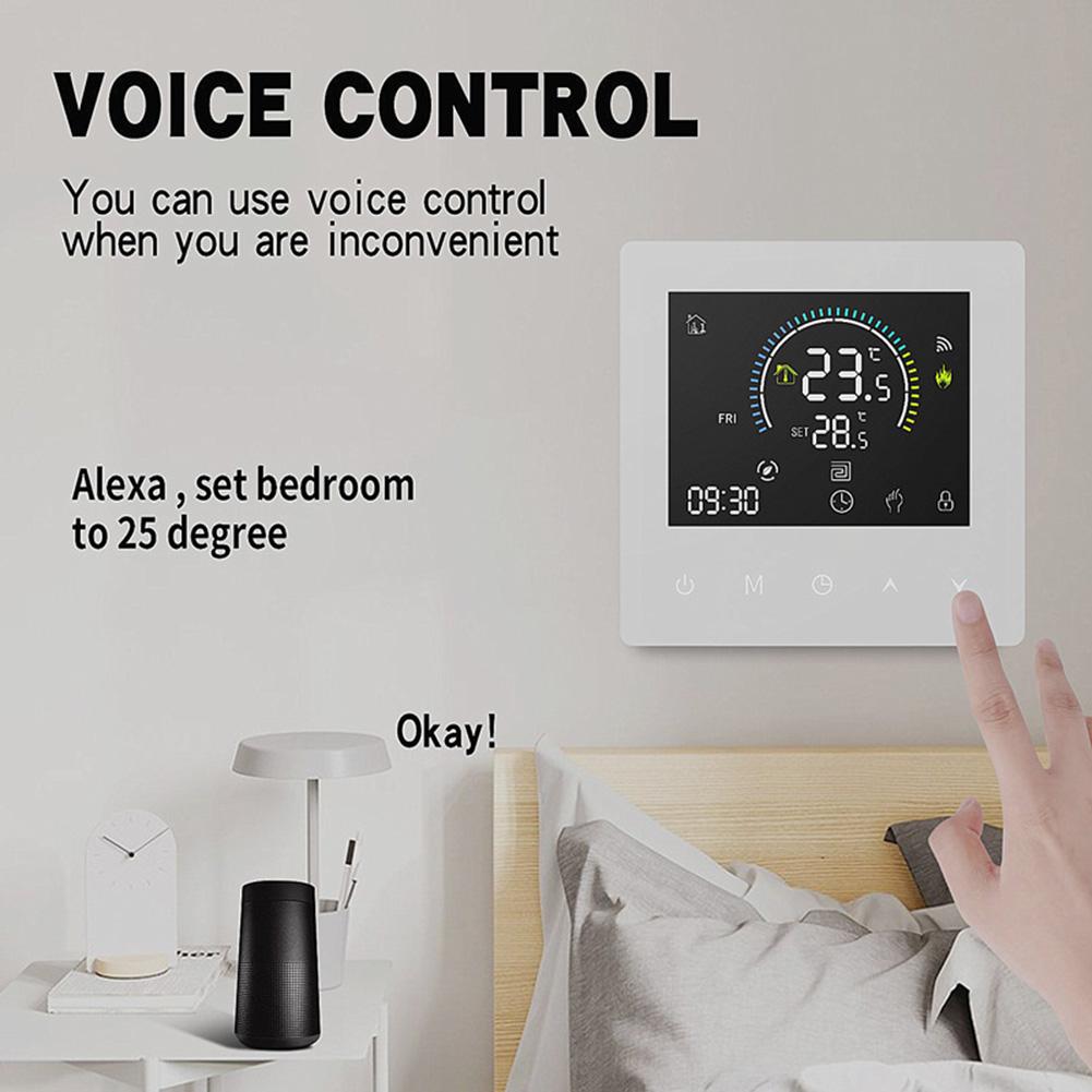 Programmable Thermostat Wifi Smart With Touch Color Screen Wifi Boiler Thermostat Wifi Heating Thermostat Floor Heating Control