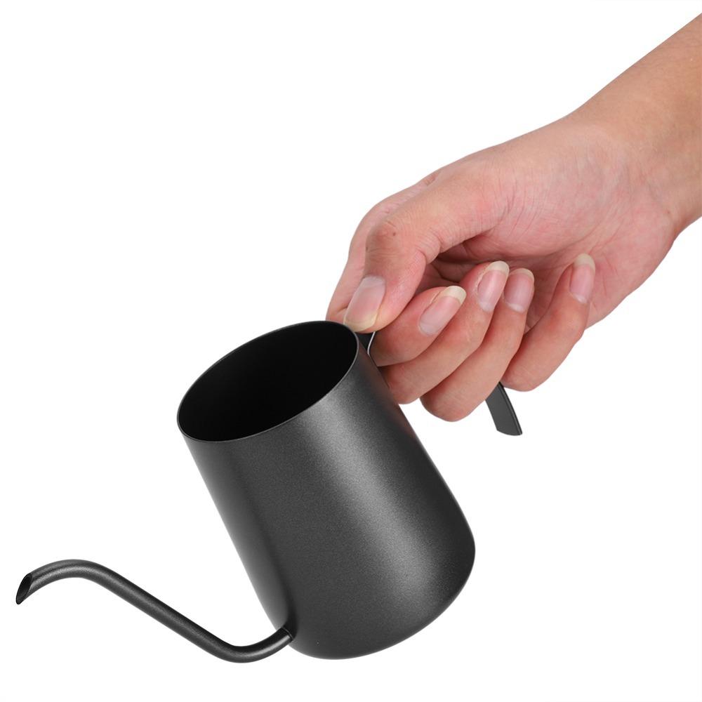 304 Stainless Steel Long Spout Coffee Pot Fine Pointed Spout Pour Over Kettle  Coffee Making