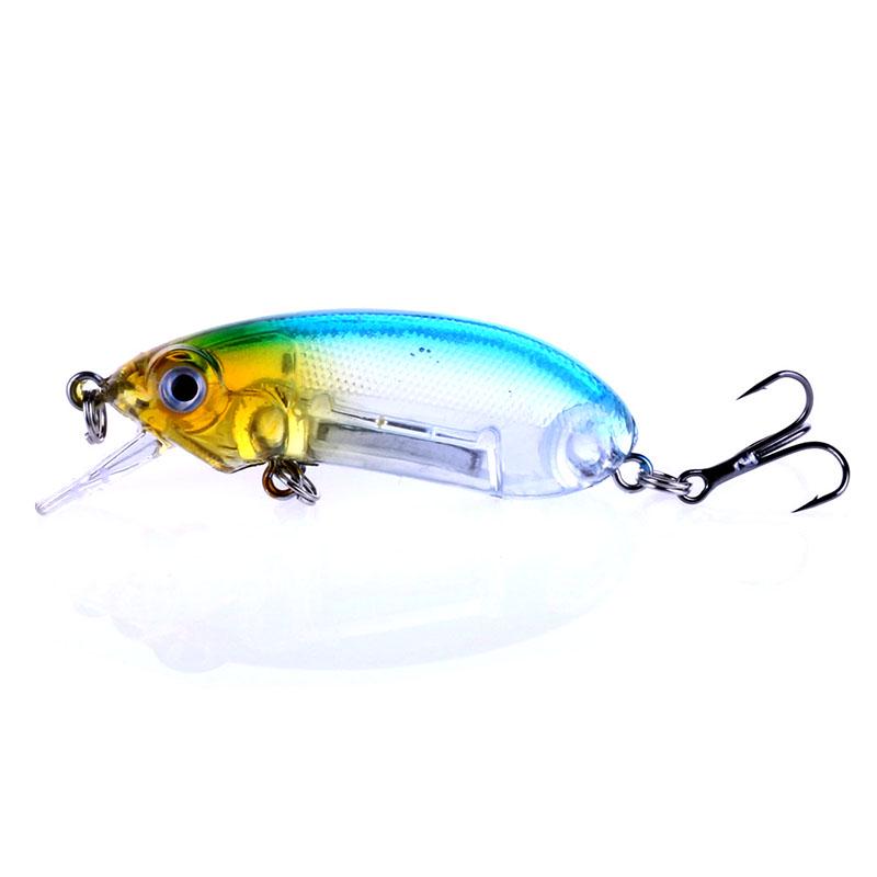 HENGJIA 1Pc Fishing Lure Minnow Floating Bait Plastic Bass Lure Hard Wobbler Fishing Gear