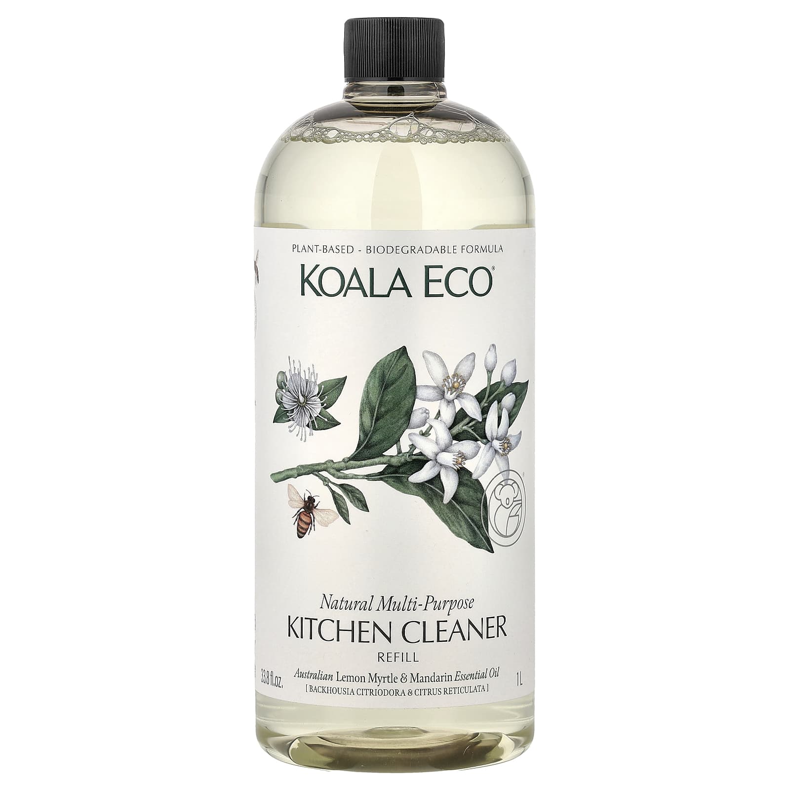 

Koala Eco, Natural All-Purpose Dishwasher Cleaner, Refill, Australian Lemon Myrtle & Mandarin Essential Oils, 1 L (33.8 fl oz)
