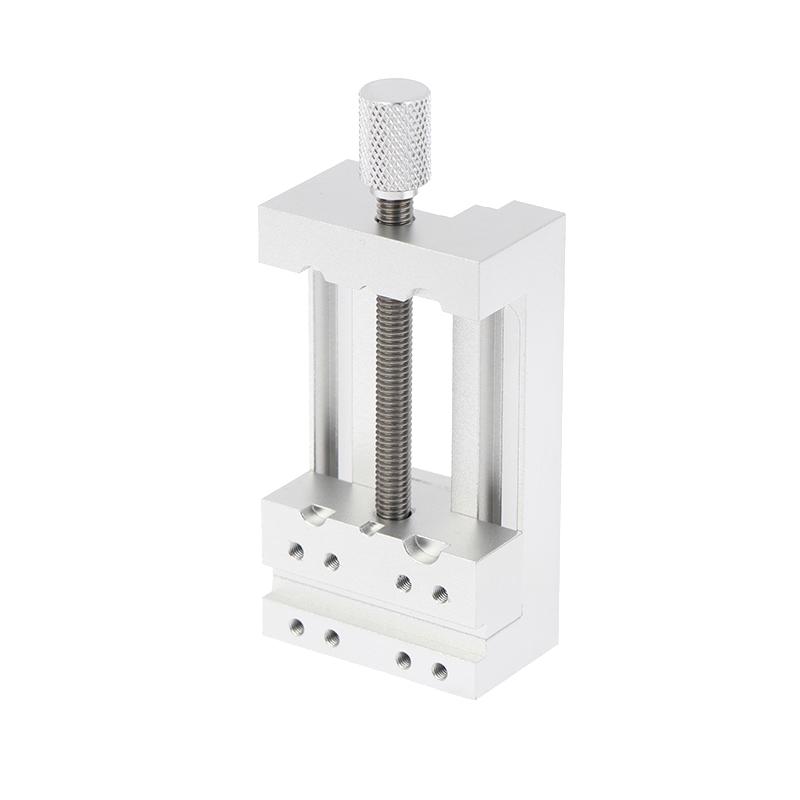 Micro Exquisite Drill Press Vise With Rubber Soft Jaws Portable Drilling Guide Jig Woodworking Adjustable Punch Locator