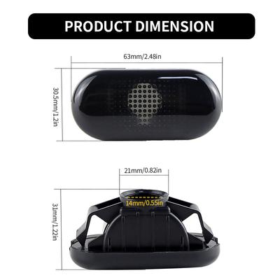 Side Indicator Turn Signal Marker Light Shell Cover (No Bulb) Crystal/Black Lens For Nissan 350Z Pathfinder Navara D40 Pickup