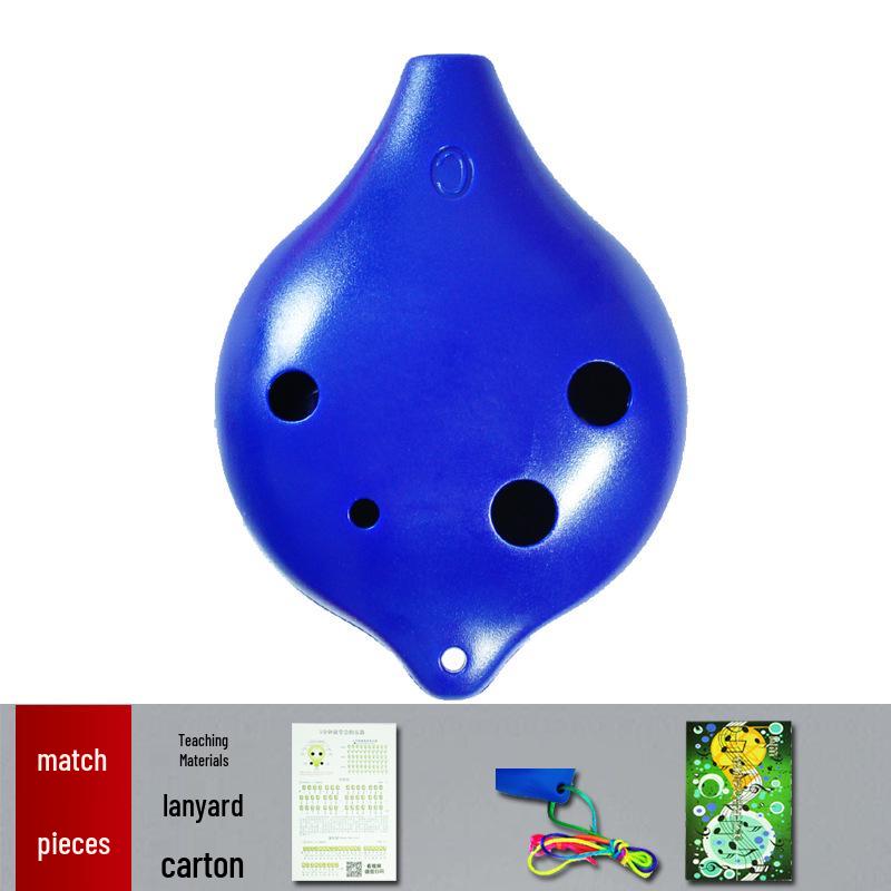 Ocarina 6-Hole C-Key Alto, Drop-Resistant Resin Plastic for Students and Home Use