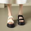 Slippers for Women, Summer 2025 New Style, Thick Sole, Stunning French Retro High Heels, Fashionable and Versatile Women's Outdoor Sandals
