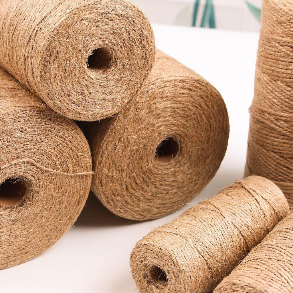 Jute Rope: Multi-Spec Hemp Rope for DIY Projects & Bundling, Thick To Thin Options