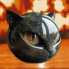 Halloween Cat Resin Sculpture Desk Decors Durability Cat Figurine Festive Office Paperweight Gift for Pet Lovers
