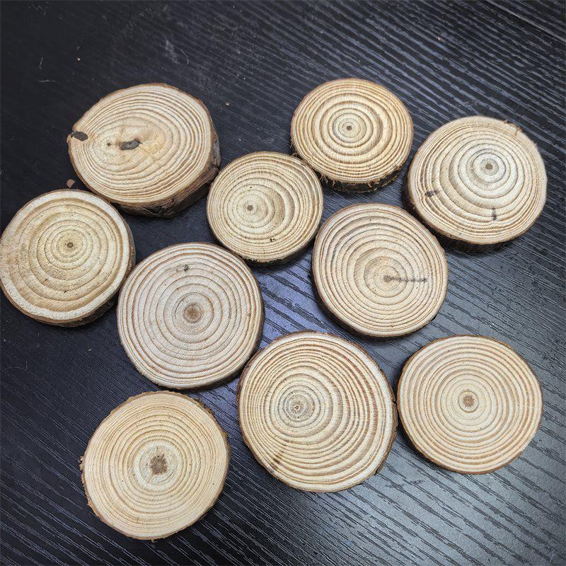 Log Slice Background Wall Décor for Children's DIY Creative Kindergarten Art