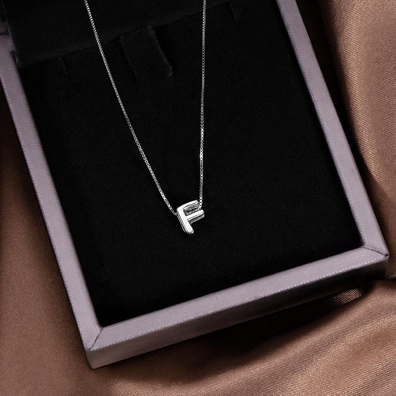 

Banyan Tree S925 Silver Alphabet Necklace: Women s Niche 2022 DIY Clavicle Chain Pendant. 925 Silver