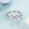 Personalized Finger Ring Chic Trendy Jewelry Bow Shape Engraved 2 Names Custom Fine Rings For Women Souvenir Giveaway Present (Ri103813 )Trendy Rings