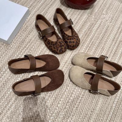 Fashion Flat Shoes for Women Retro Square Toe Shallow Mouth New Summer Ballet Mary Jane Shoes Plus Size Casual Women's Shoes