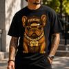 T-shirt Hip Hop Bouledogue Français Frenchie Boss Chien Graphique T-shirt