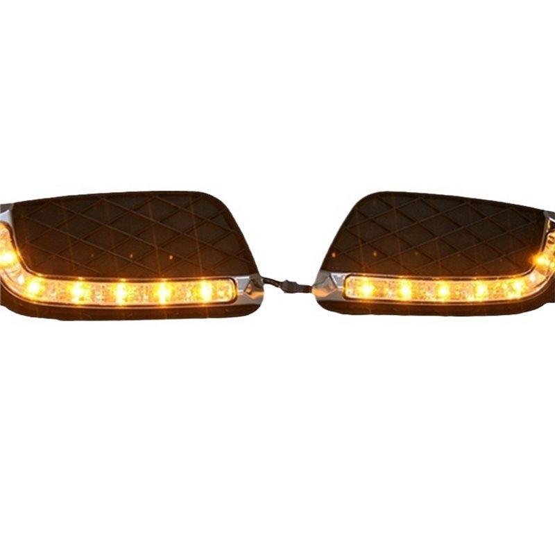 LED Daylight DRL Fog Light Two-Colors For Mercedes Benz Smart Fortwo 2008-2011 Car Accessories