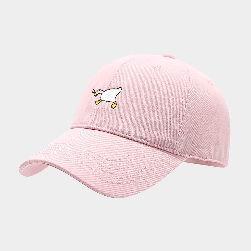 Cute Embroidered Goose Baseball Cap for Women Casual Adjustable Summer Sun Protection Golf Cap Fashion Cartoon Animal Peaked Cap