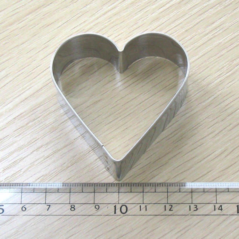 Nagao Stainless Steel Cookie Cutter Set and Small (Heart Shape) - Large, Medium, (3 pieces)