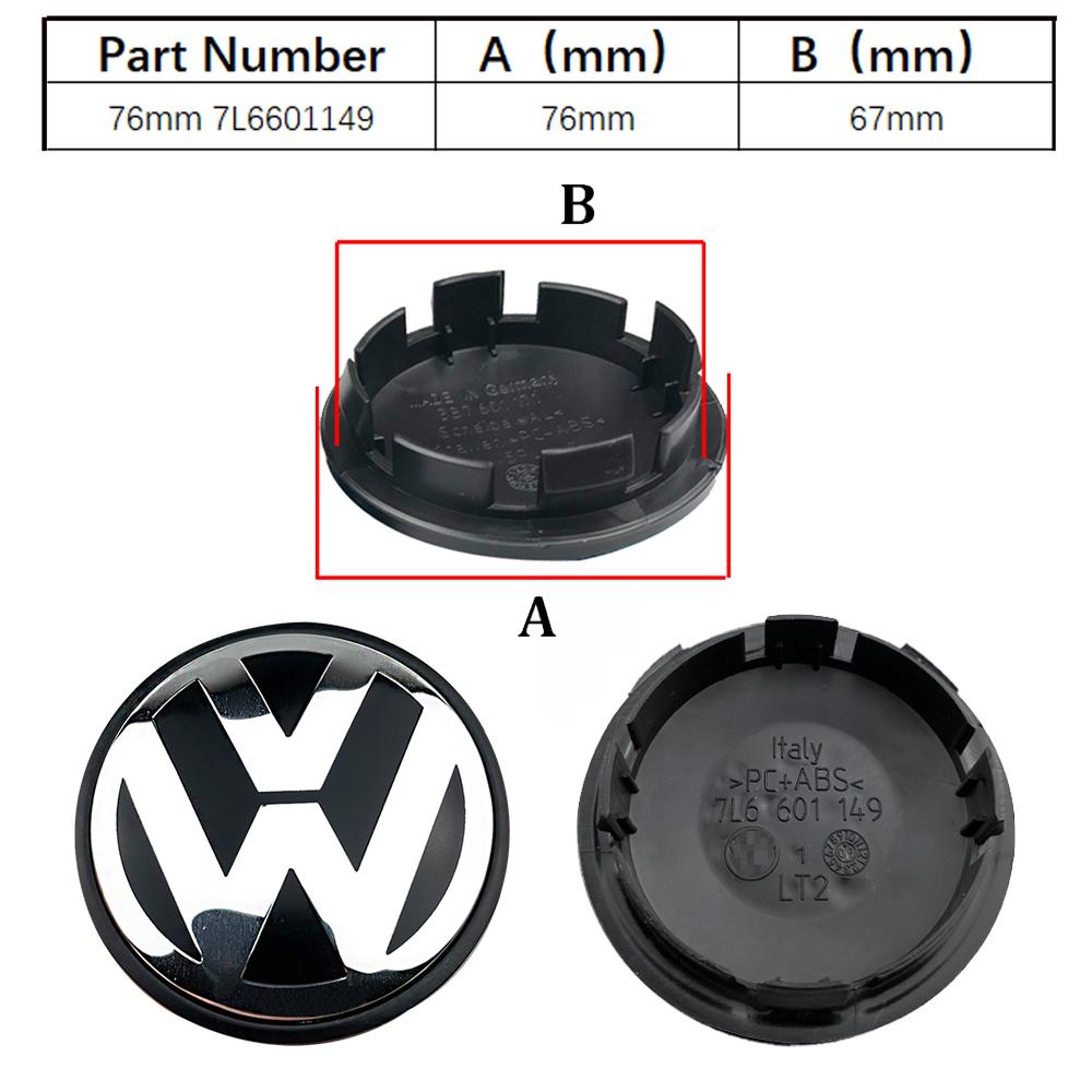 4 SZTUKI 55mm 65mm nakładka na środek felgi do modelarstwa samochodowego emblemat nakrętka piasty pasująca do VW Volkswagen Golf Sharan Passat Tiguan Akcesoria