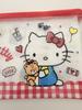 Sanrio Hello Kitty Clear Cosmetic Pouch Red Check 20x12cm