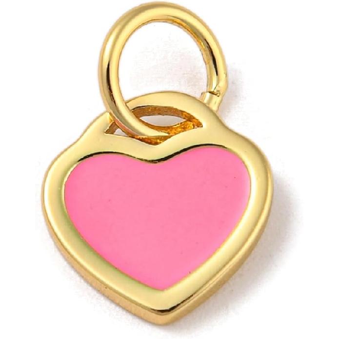 

LiQunSweet 20 шт 10 стилів Овочеві та Фруктові Емальовані Підвіски Кавун Полуниця Банан Морква Підвіски для DIY Ювелірних Виробів Браслет Намисто Сережки Pink Heart Charms_10 pcs