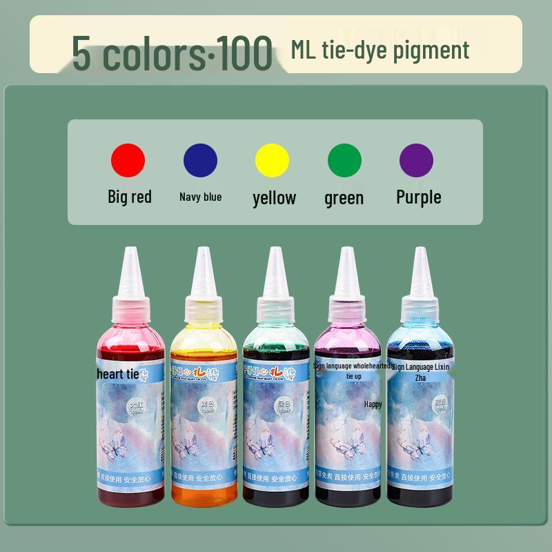 

Детский набор для тай-дай своими руками: Набор для окрашивания без кипячения для одежды, бандан и холщовых сумок