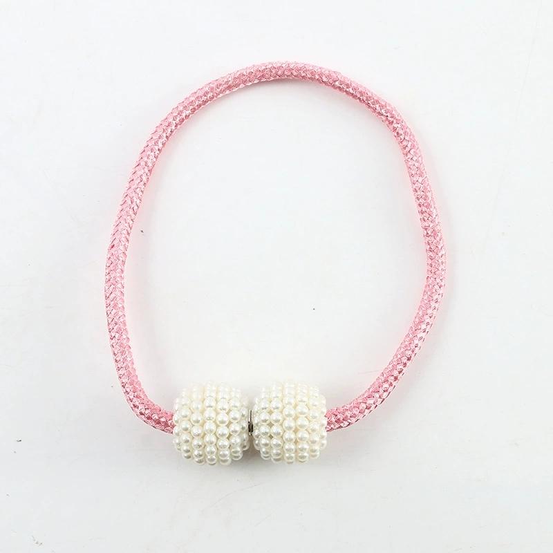 

Жемчужные магнитные шторы с пряжками Современные оконные шторы Магнитные держатели-клипсы Держатели Пояс для штор Аксессуары розовый